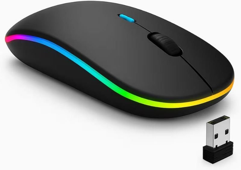 Mouse Sem Fio Bluetooth & Wirelles, 1600 Dpi